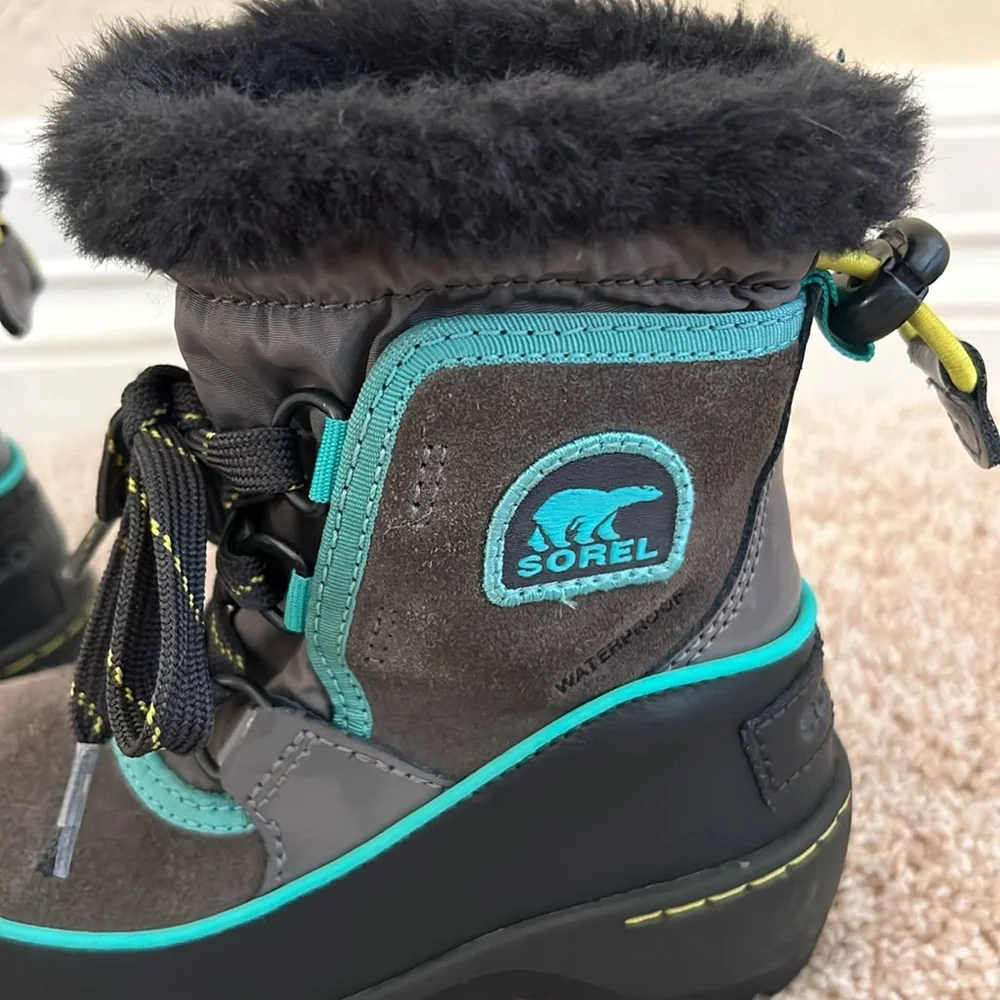 Sorel Kids Tivoli III Boots - Teal/Grey